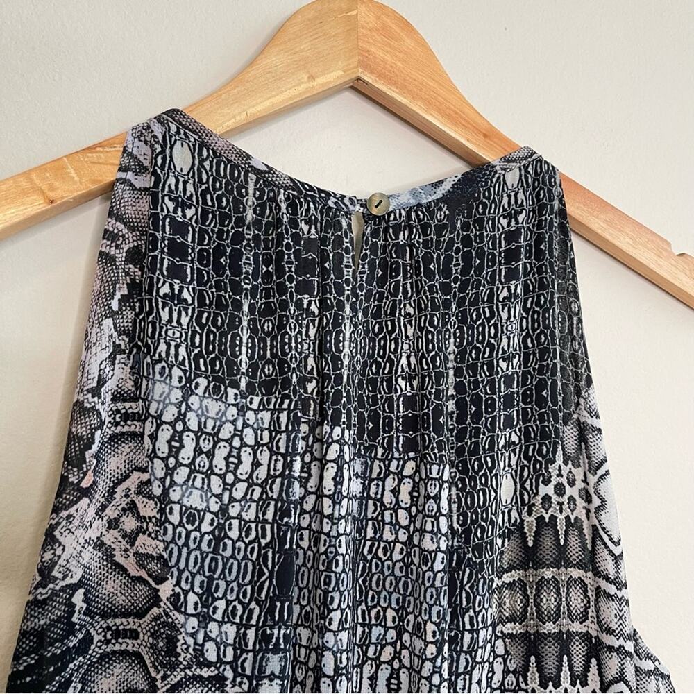 NEW Ramy Brook Monae Python Printed Mini Halter Dress L - Picture 10 of 12